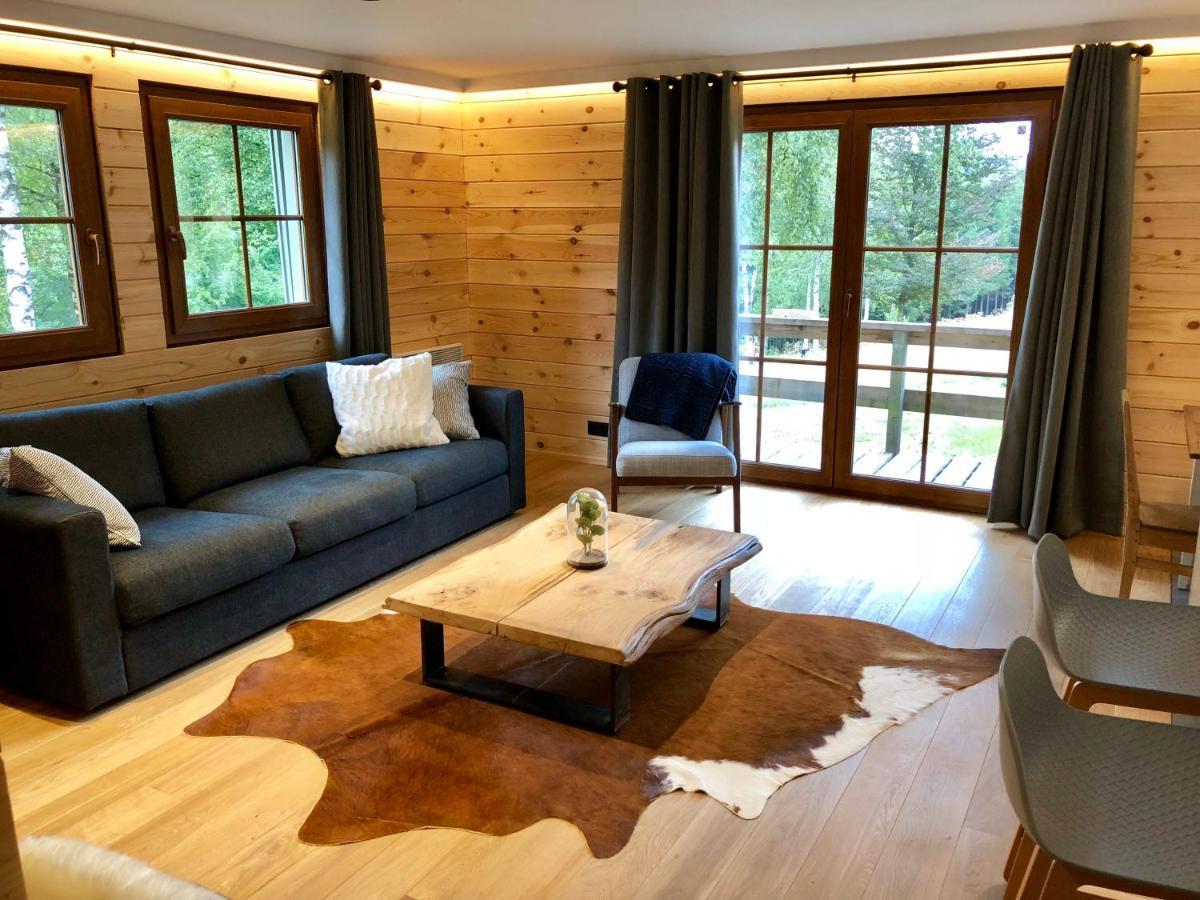 Chalet De Charme, Le "Caribou Lodge", Eifel Belge 比林根 外观 照片