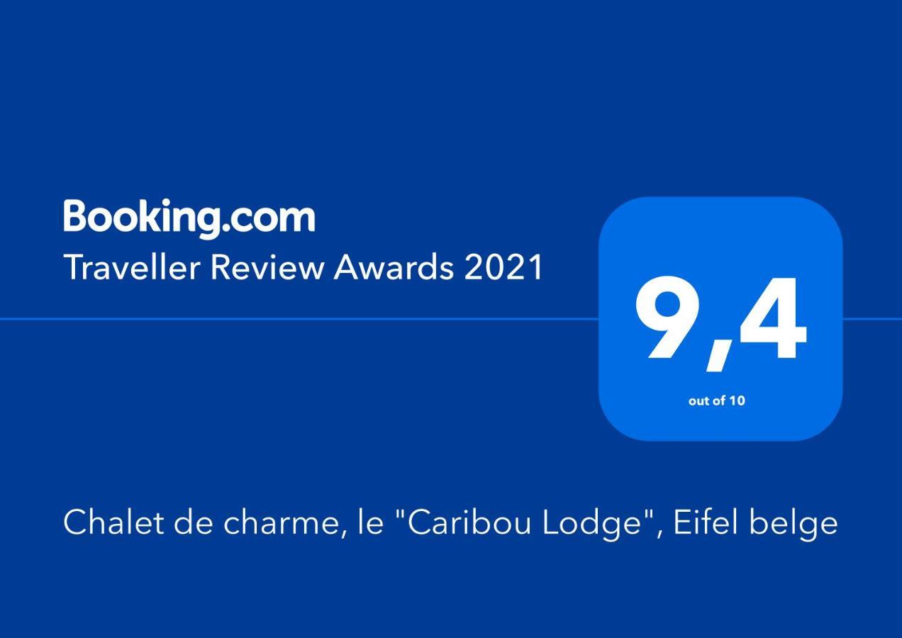 Chalet De Charme, Le "Caribou Lodge", Eifel Belge 比林根 外观 照片